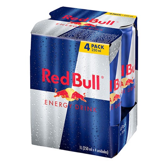Red bull fourpack energy 250 ml.