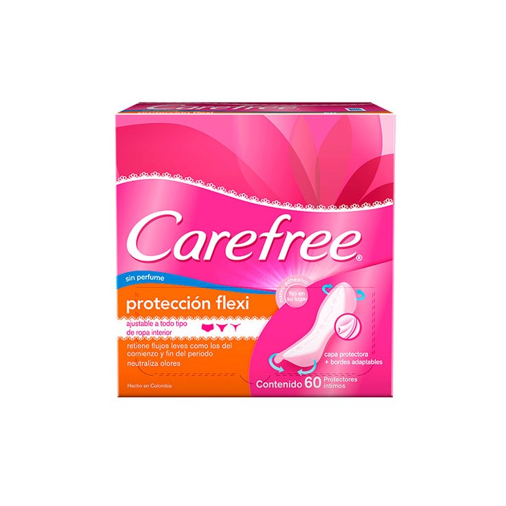 Protectores Diarios Original Carefree 60 Uni