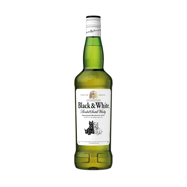 Whisky Black&White Blended Scoth 750 Ml