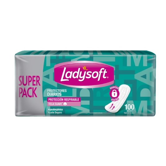 Protectores Diarios Clásico Ladysoft X 100 Un