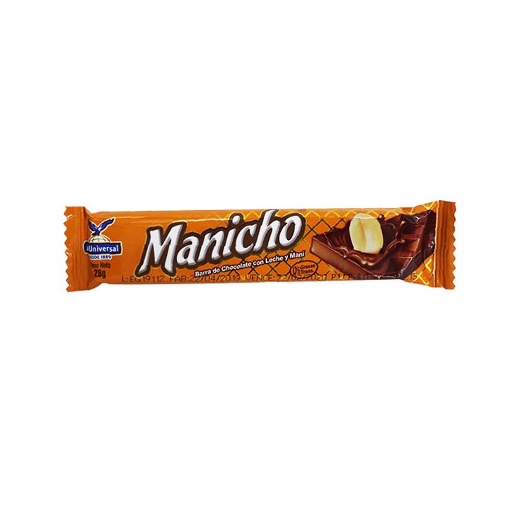 Chocolate Leche Maní Manicho 25 Gr