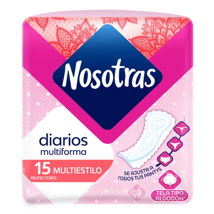 Protectores Diarios Multiestilo Nosotras X 15