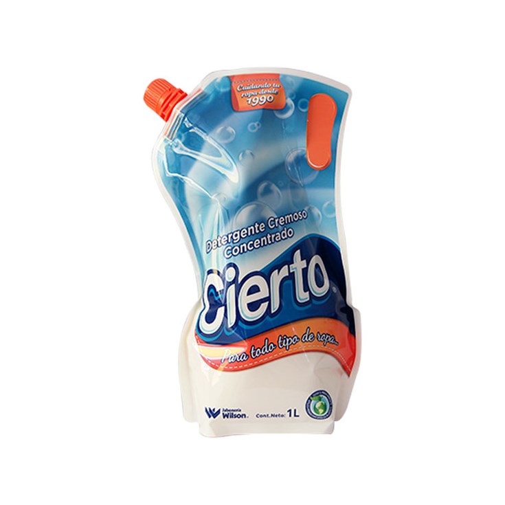 Detergente Líquido Cremoso Doypack Cierto 1 L Detergente Líquido Cremoso Doypack Cierto 1 L