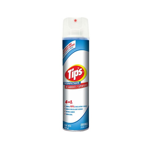Desinfectante Ambiental Aerosol Tips Accion O