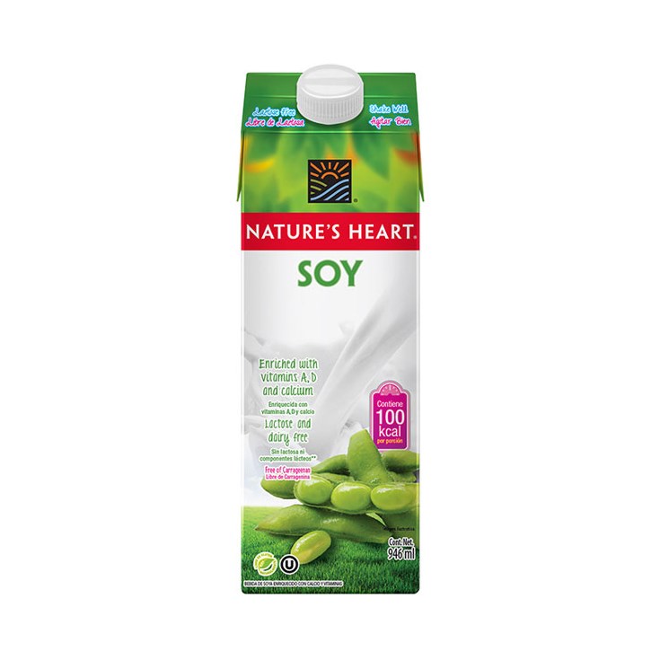 Bebida Nature's Heart Soya 946 Ml.