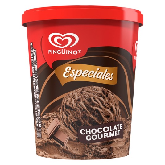 Pingüino Top Helado Gourmet De Chocolate 900 Ml