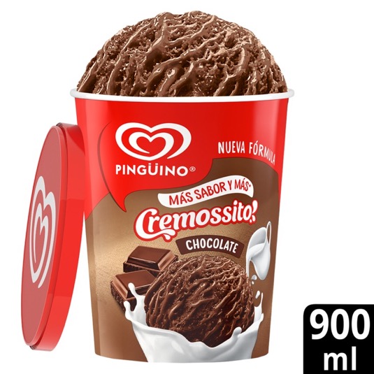 Cremossito Helado Chocolate Pingüino 900 Ml