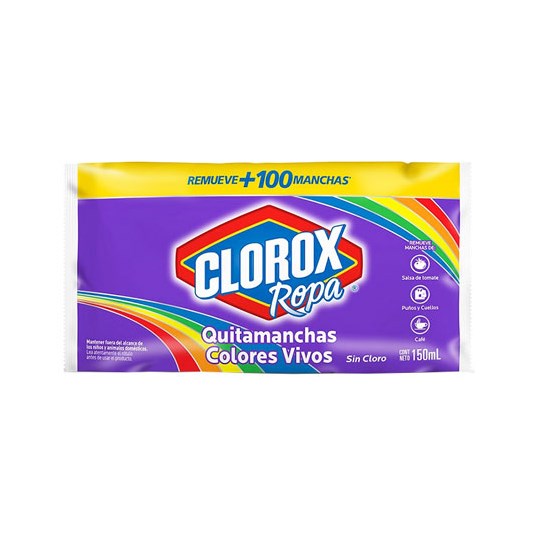 Quitamanchas Poder Dual Sachet Clorox 150 Ml