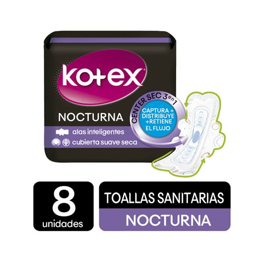 Toallas Evolution Función Nocturna Dual Kotex