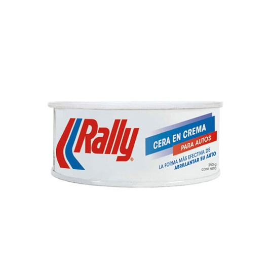 Rally Cera En Crema Para Auto 250 Gr