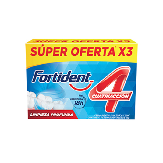 Fortident Tripack Cuatriacción 70 Ml C/U