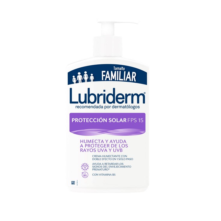 Lubriderm Crema Uv 15 Protección Solar Con Válvula 750 Ml