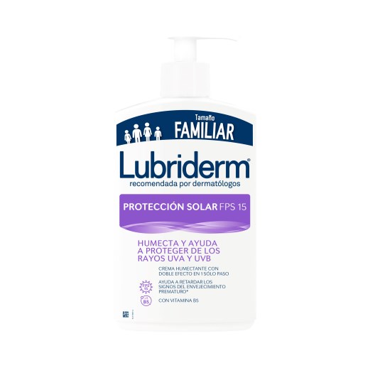 Lubriderm Crema Uv 15 Protección Solar Con Válvula 750 Ml