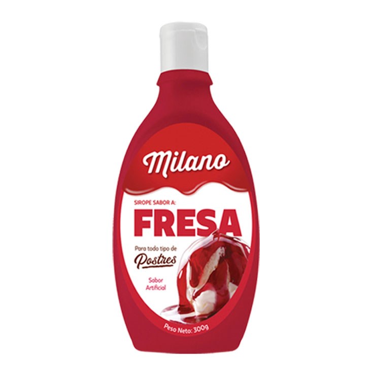 Salsa Liquida Fresa Milano 300 Gr