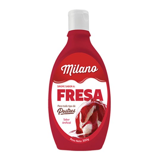 Salsa Liquida Fresa Milano 300 Gr