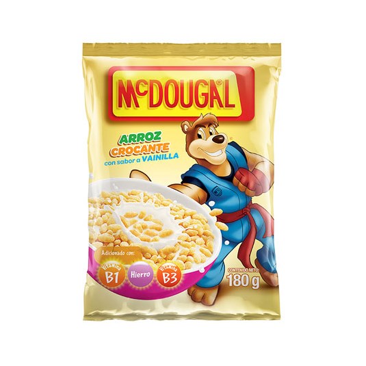 Cereal Funda Arroz Crocante Vainilla Mc Dougal