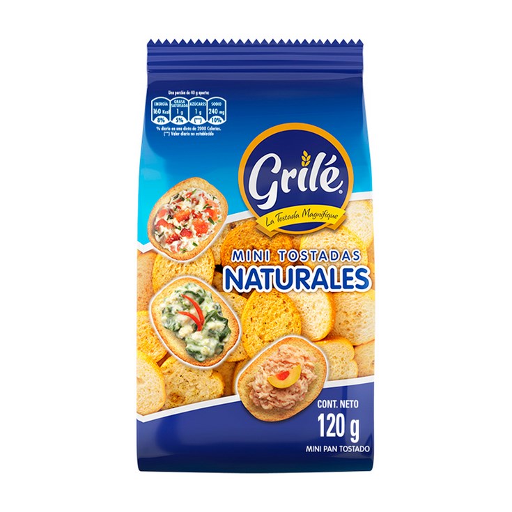 Mini Tostadas Natural Grile 120 Gr