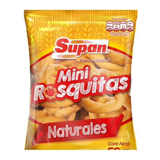 Mini Rosquitas Naturales Supan 50 Gr