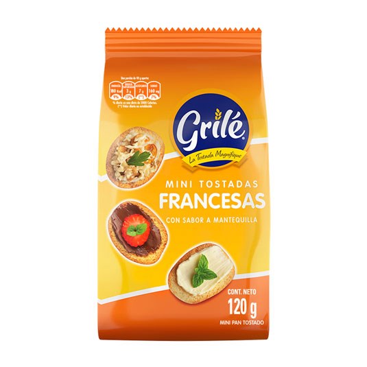 Mini Tostaditas Francesal Grile 120 Gr