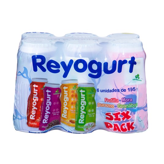 yogurt Reyogurt probiot sixpack c/u 195 ml.