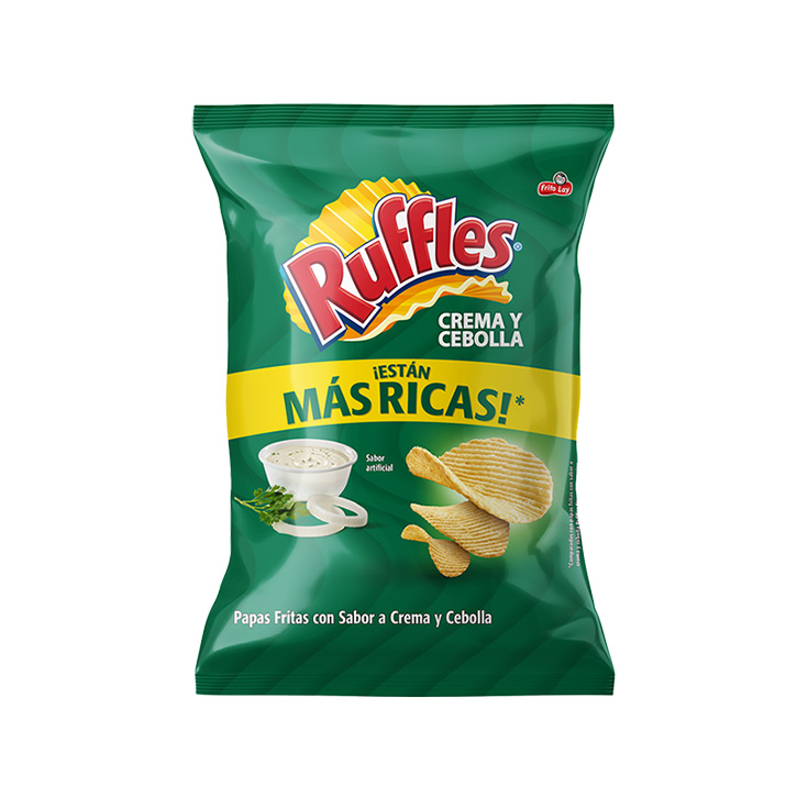 Papas Ruffles Sabor Crema Y Cebolla 400G