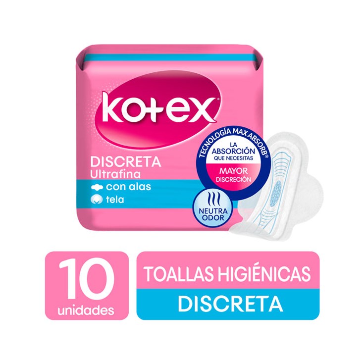 Súper Pack Toallas Ultrafina Kotex X 10 Uni
