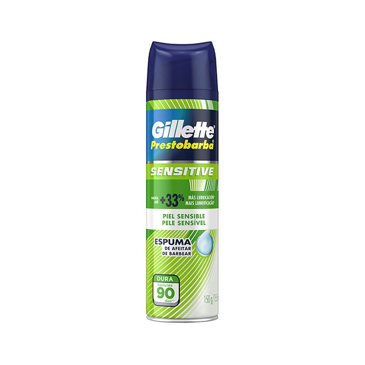 Prestobarba Sensitive Espuma De Afei Gillette