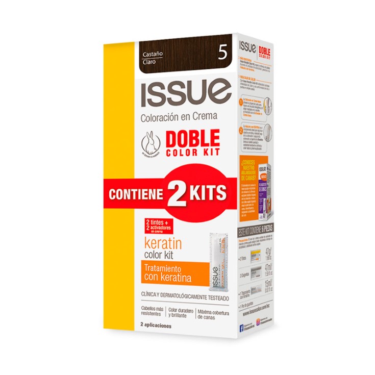 Issue Tinte Doble Color Kit N5 Castanio Claro