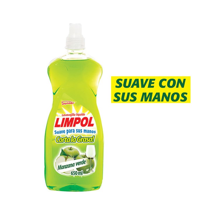 Lavavajillas Liquido Manzana Verde Limpol 650