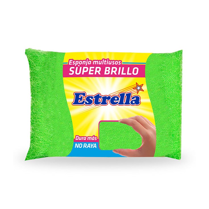 Esponja Súper Brillo No Raya Estrella