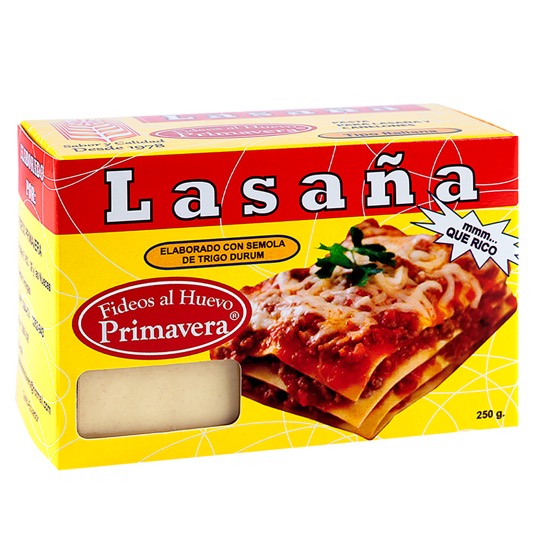 Primavera lasaña 250 gr.