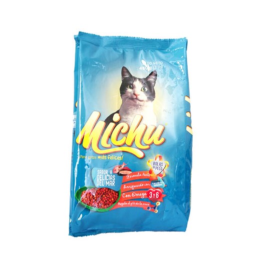 Comida Para Gato Sabor Pescado Michu 450 Gr