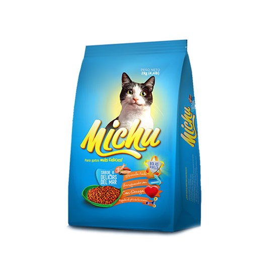 Comida Para Gato Sabor Pescado Michu 2 Kg