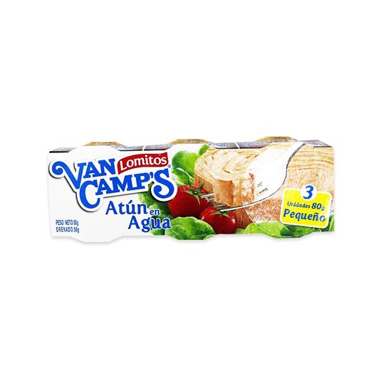 Atún Agua Abre Fácil Van Camps Pack X 3 de 80 Gr