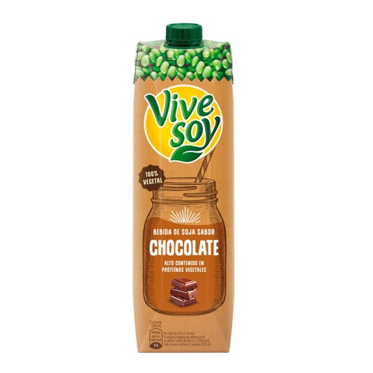 Bebida de Soja Vive Soy Sabor Chocolate 1 Lt.
