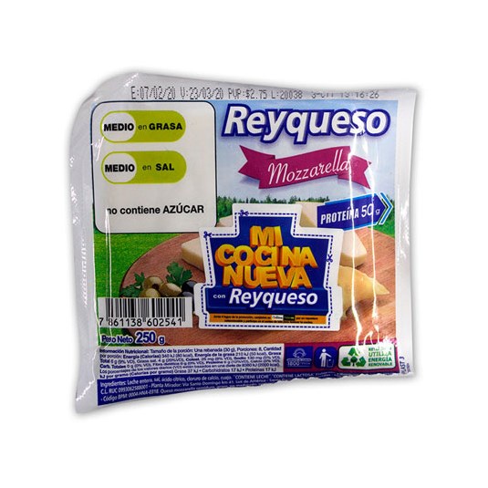 Queso Mozzarella Rey 250 Gr.