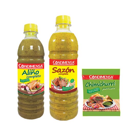 Condimensa Pack Aliño 310Gr +Sazonador 380Gr+ Gratis Aliño30
