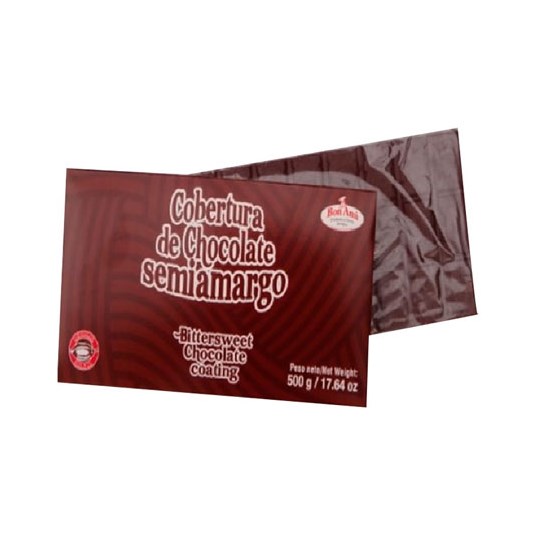 Cobertura Chocolate Semiamargo Bon Ami 500 Gr