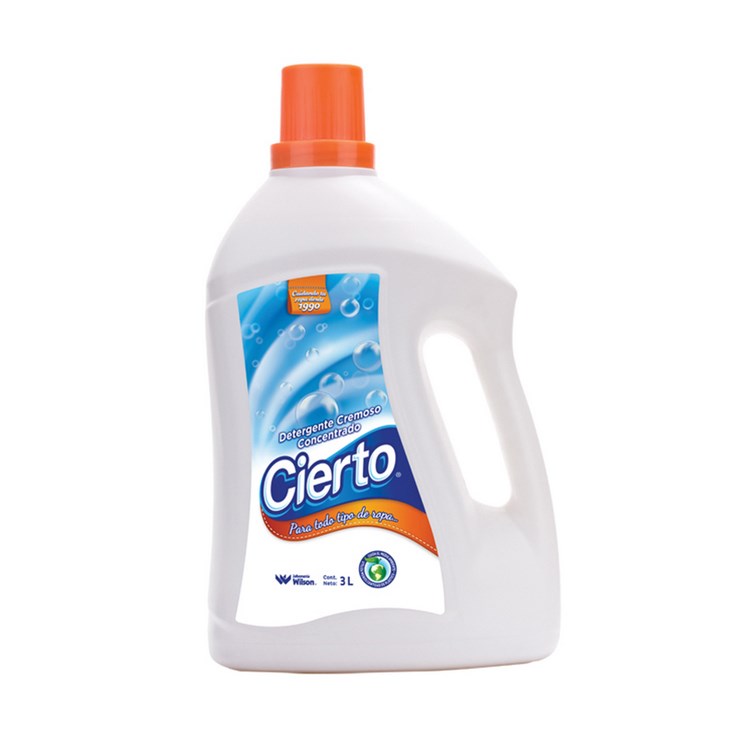 Detergente Cremoso Botella Cierto 3 Lt Detergente Cremoso Botella Cierto 3 Lt