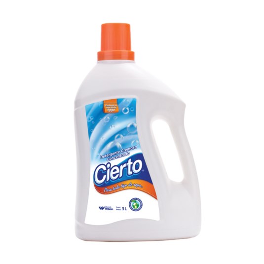 Detergente Cremoso Botella Cierto 3 Lt