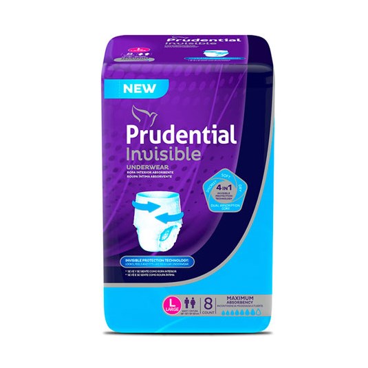 Pañal Adulto Invisible Grade Prudential X 8 U