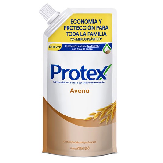 Jabón Líquido Avena Doypack Protex 500 Ml