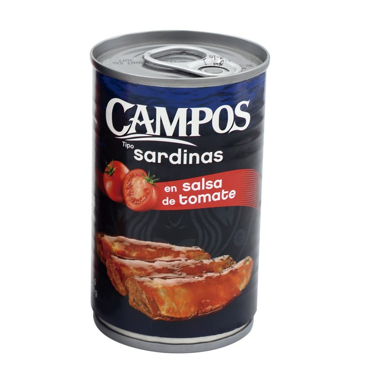 Sardina Tinapa Tomate Abre Fácil Campos 155 Gr
