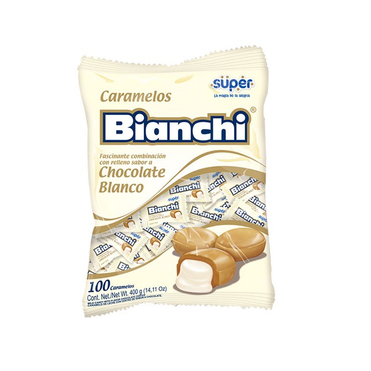 Caramelo Chocolate Blanco Bianchi 400 Gr