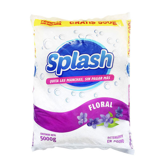 Detergente En Polvo Floral Splash 5 Kg