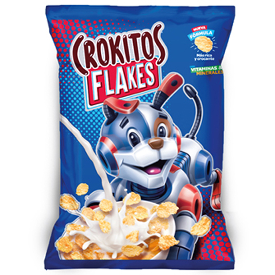 Cereales Crokitos Hojuelas De Maíz Azucaradas 180 Gr.