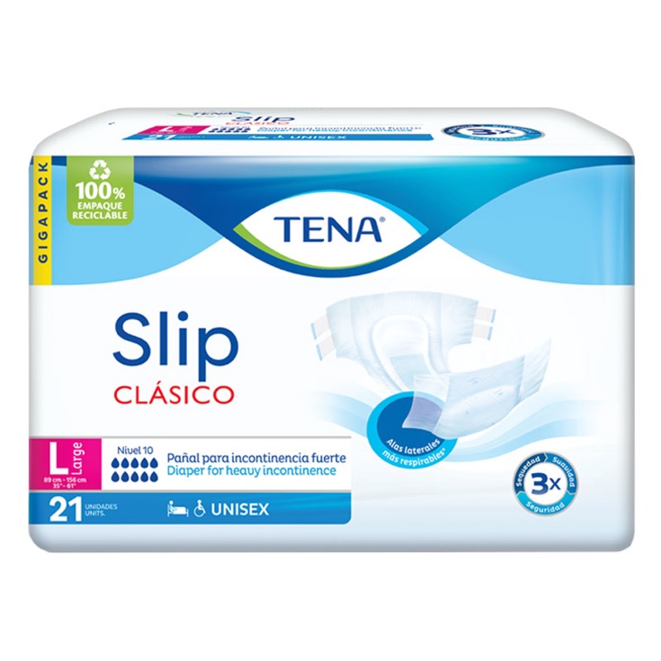 Pañal Tena Slip Largo 21Und