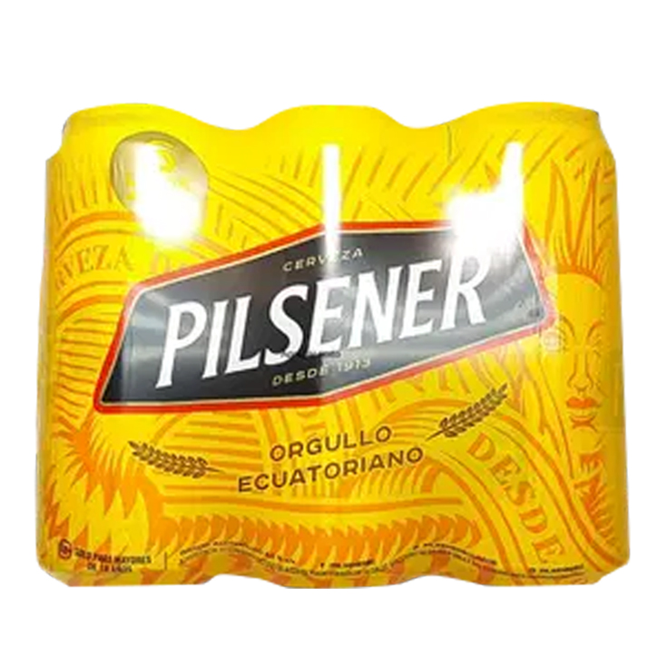 Pack X 6 Uni Pilsener Cerveza Lata 355 Ml C/U