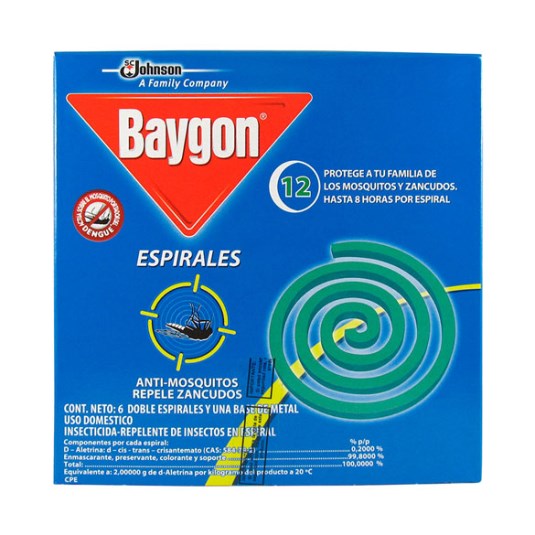Espirales Anti Mosquitos Baygon Uni