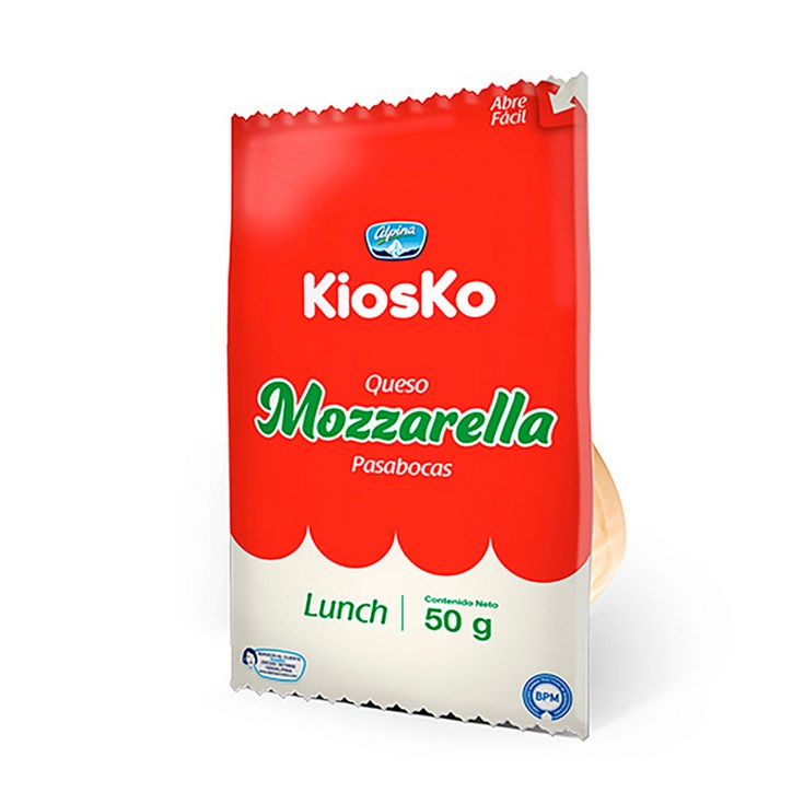 Queso Mozzarella Kiosko 50Gr